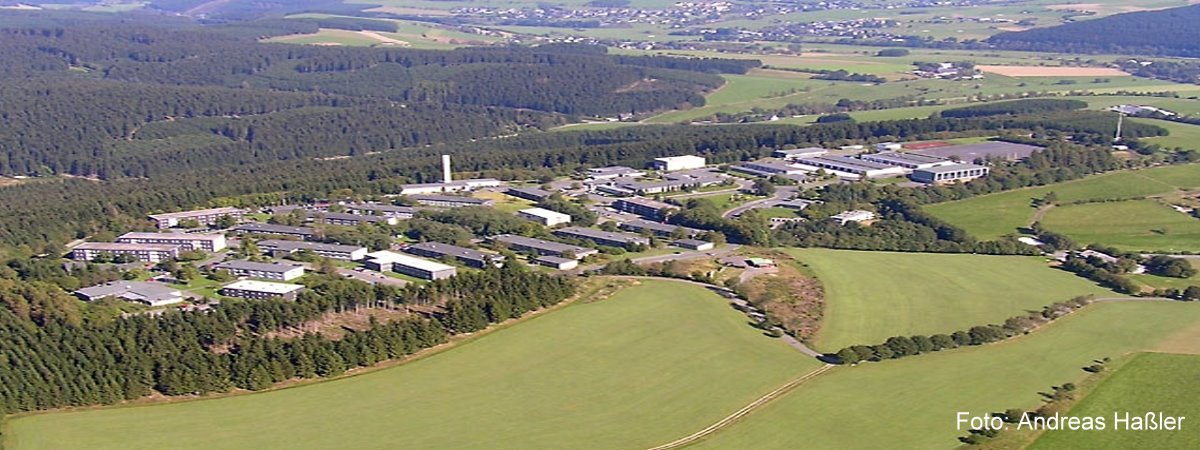 Luftbild des Bundeswehrstandorts Erndtebrück, Foto: Andreas Haßler